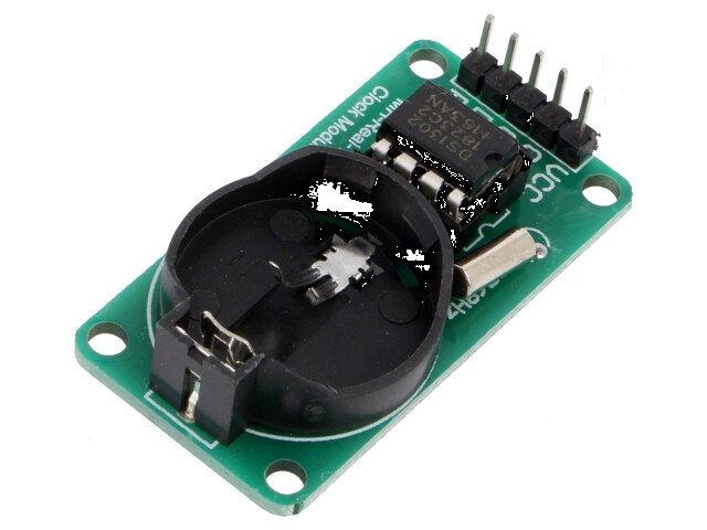 Module: RTC; DS1302; serial; 3,3÷5VDC; batterij RTC,pen; 23x44mm Module: RTC; DS1302; serial; 3,3÷5VDC; batterij RTC,pen; 23x44mm